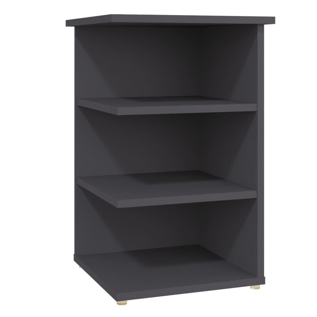 vidaXL Credenza Grigia 35x35x55 cm in Legno Multistrato