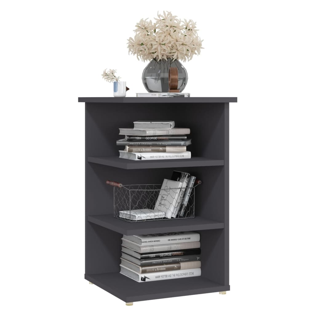 vidaXL Credenza Grigia 35x35x55 cm in Legno Multistrato
