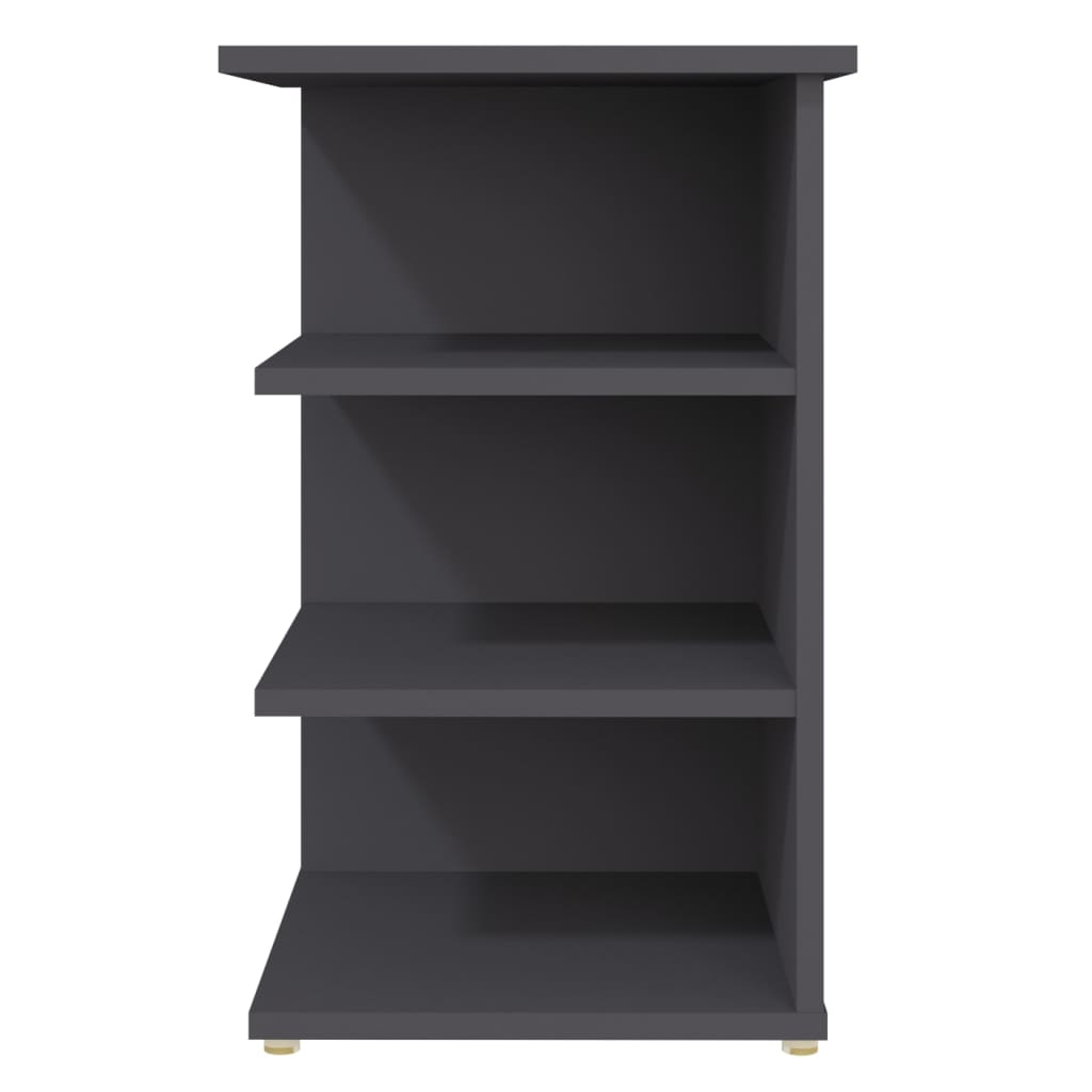 vidaXL Credenza Grigia 35x35x55 cm in Legno Multistrato