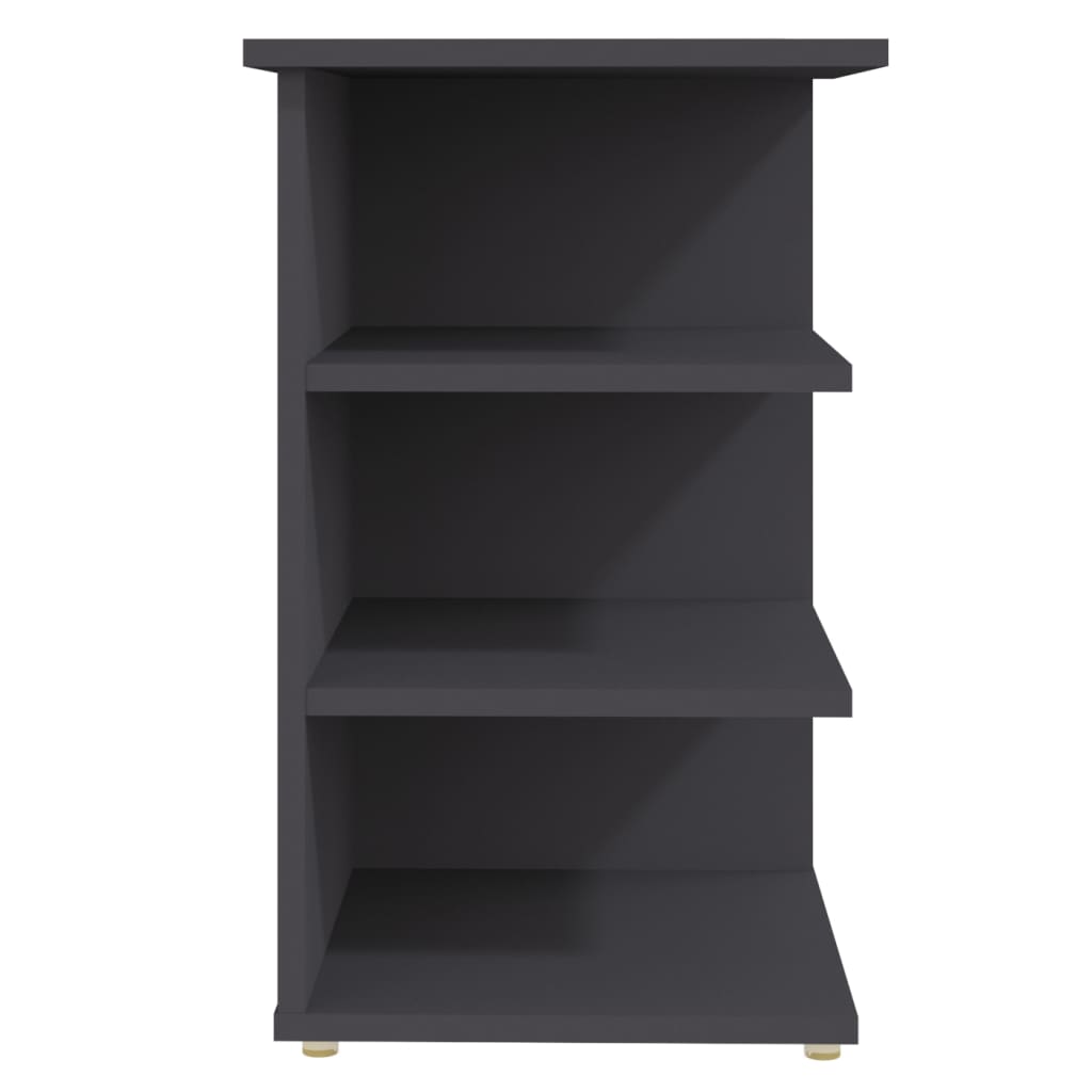 vidaXL Credenza Grigia 35x35x55 cm in Legno Multistrato