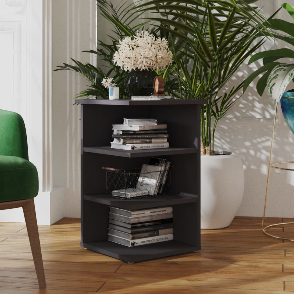 vidaXL Credenza Grigia 35x35x55 cm in Legno Multistrato