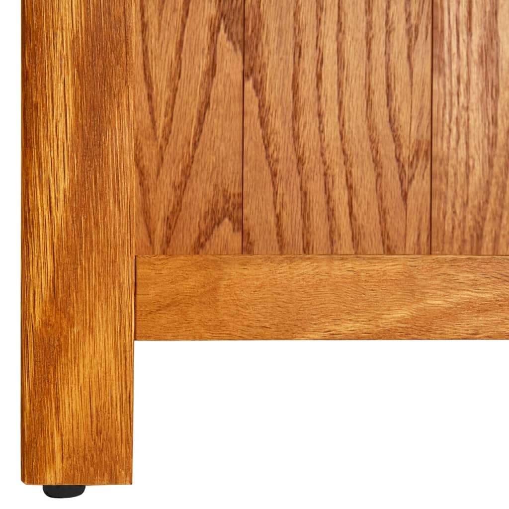 vidaXL Libreria a 5 Ripiani 45x22x140 cm in Legno Massello di Rovere