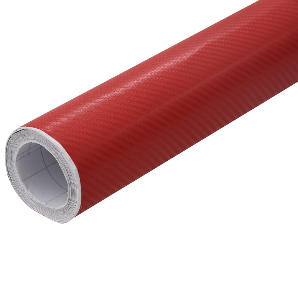 vidaXL Pellicole per Auto 2 pz 4D Rosse 100x150 cm+50x150 cm