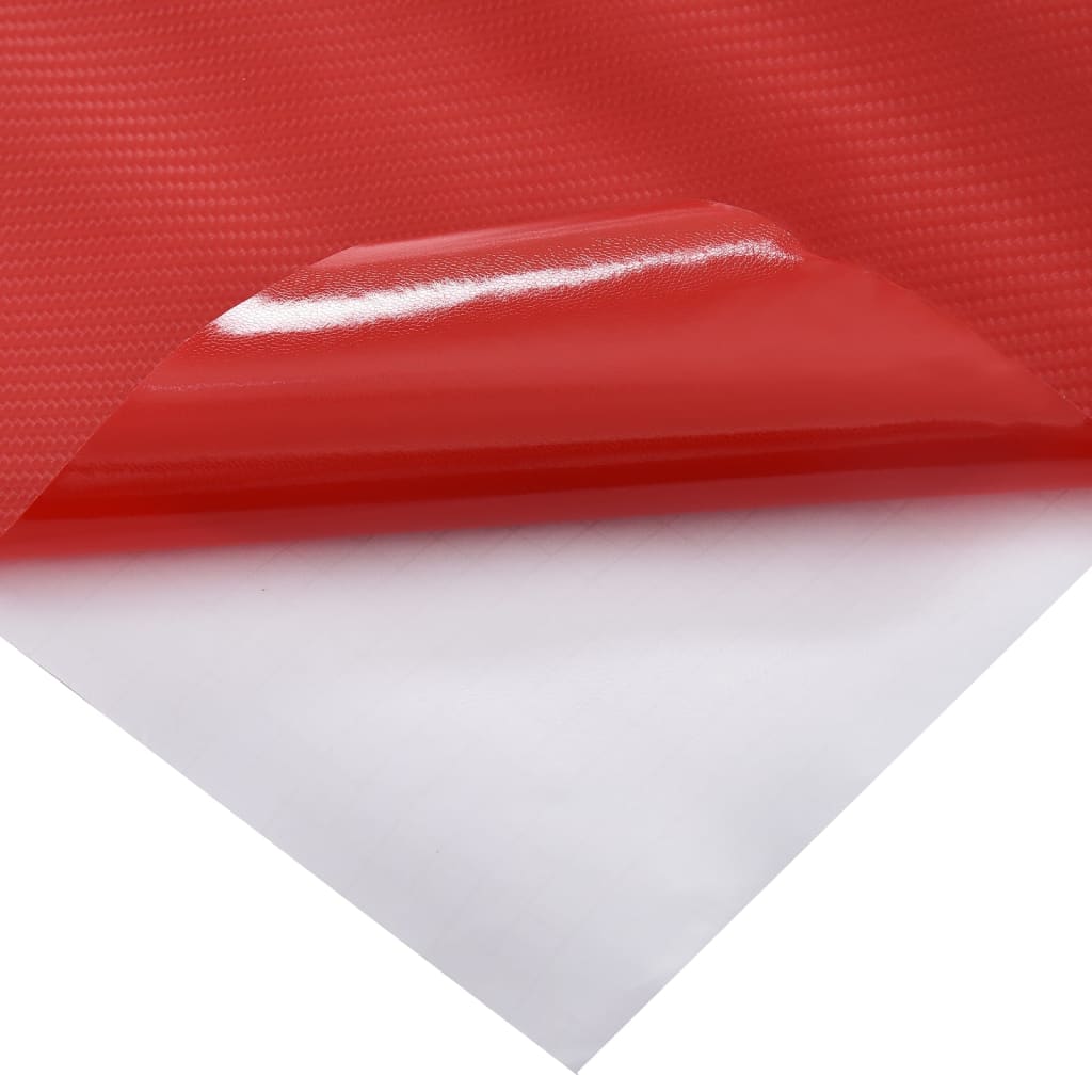 vidaXL Pellicole per Auto 2 pz 4D Rosse 100x150 cm+50x150 cm