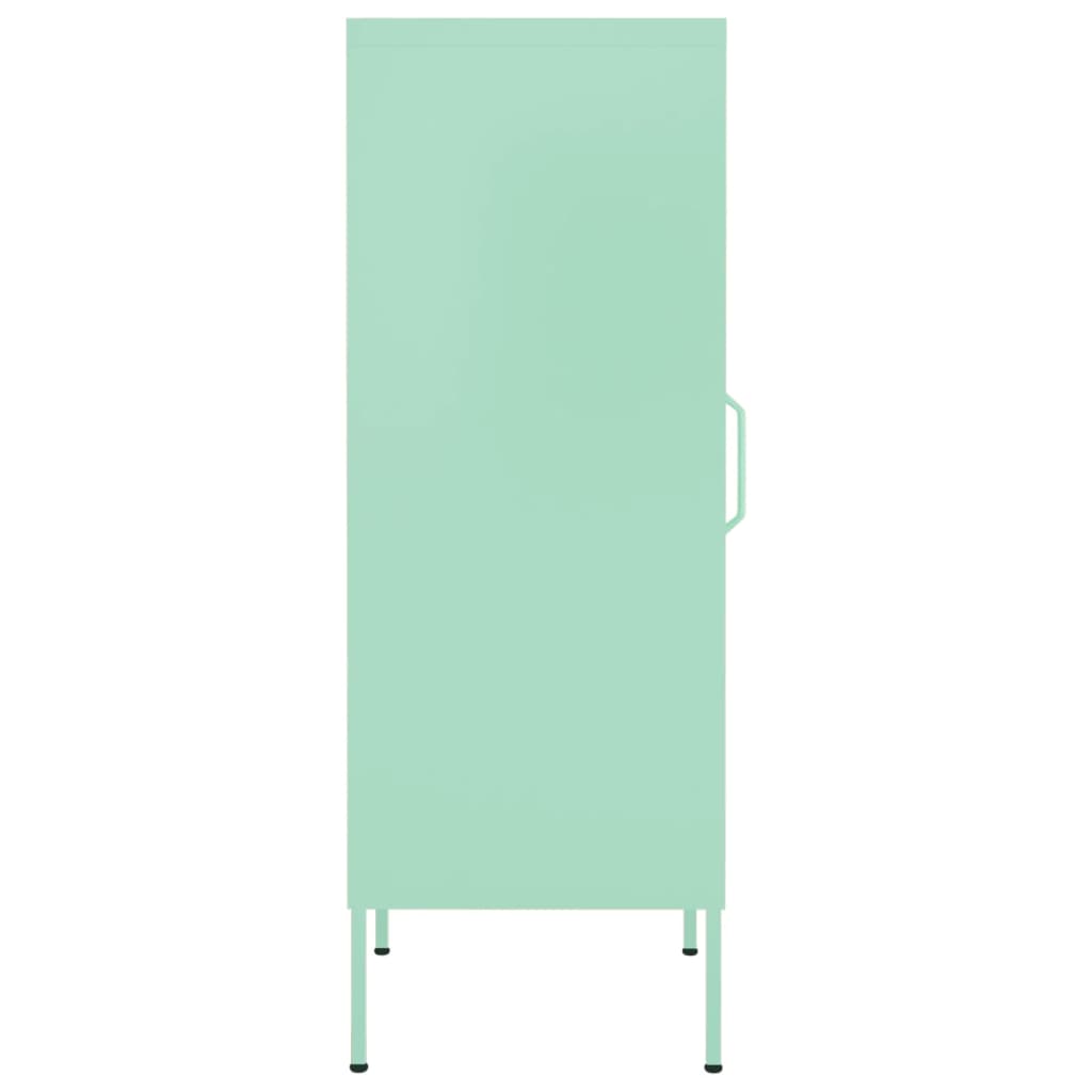 vidaXL Armadietto Menta 42,5x35x101,5 cm in Acciaio
