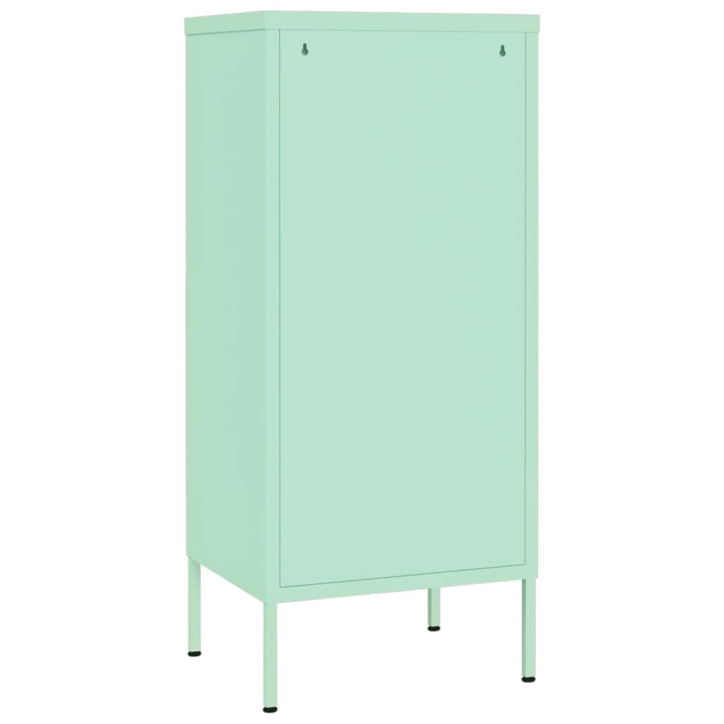 vidaXL Armadietto Menta 42,5x35x101,5 cm in Acciaio