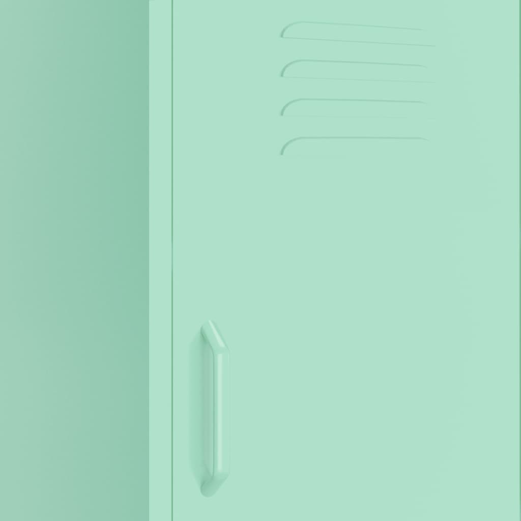 vidaXL Armadietto Menta 42,5x35x101,5 cm in Acciaio