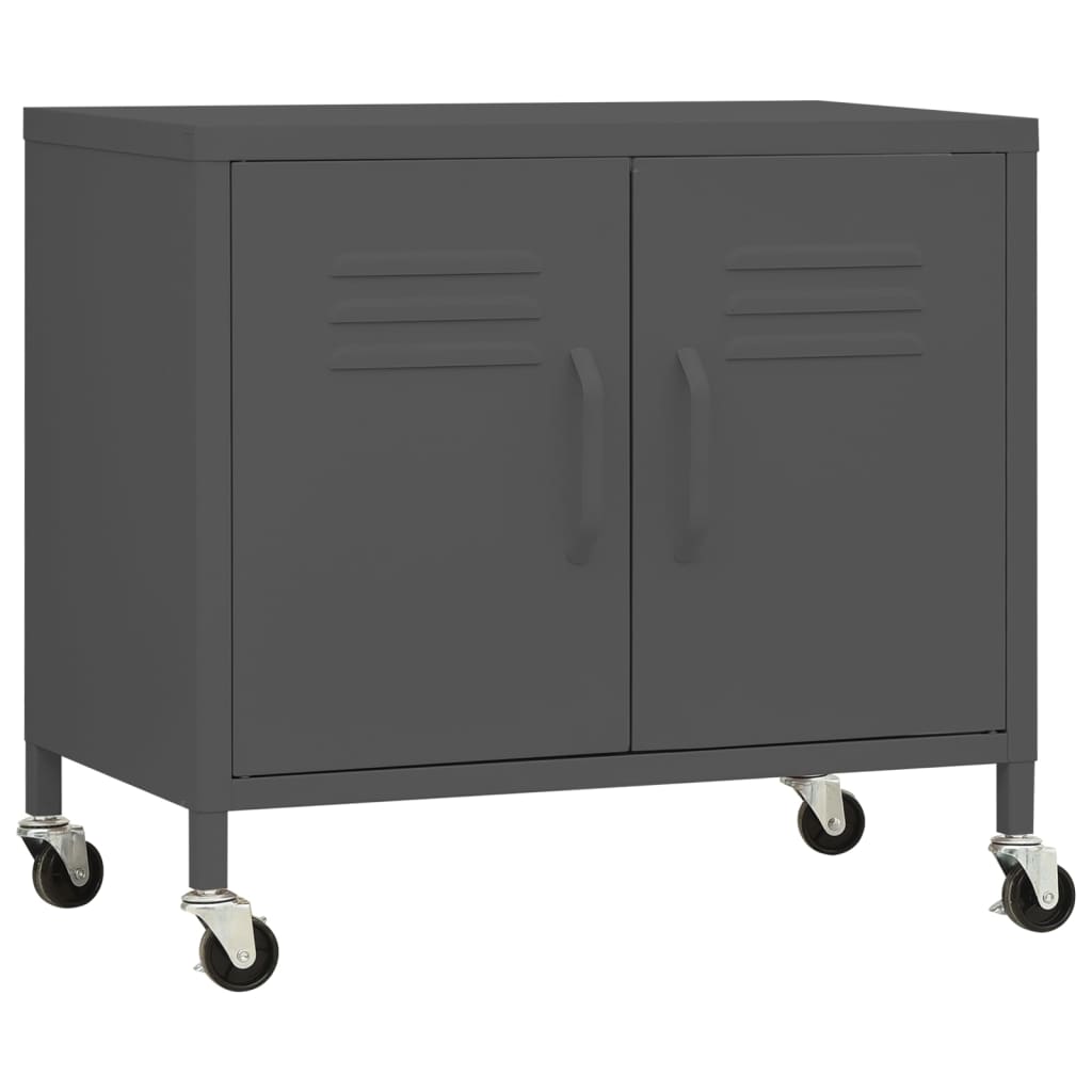vidaXL Armadietto Antracite 60x35x56 cm in Acciaio