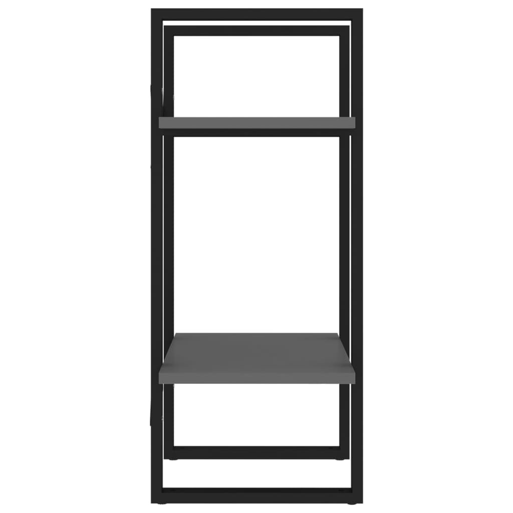 vidaXL Libreria a 2 Ripiani Grigia 40x30x70 cm in Legno Multistrato