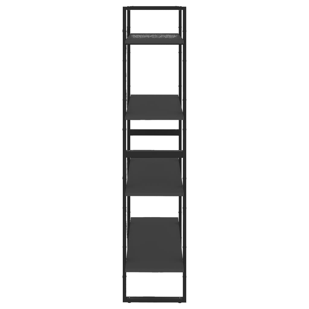 vidaXL Libreria a 4 Ripiani Grigia 80x30x140 cm in Legno Multistrato