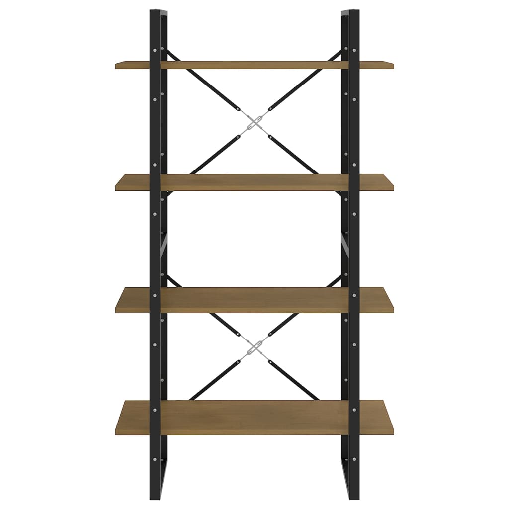 vidaXL Libreria a 4 Ripiani 80x30x140 cm in Legno Massello di Pino VIDAXL