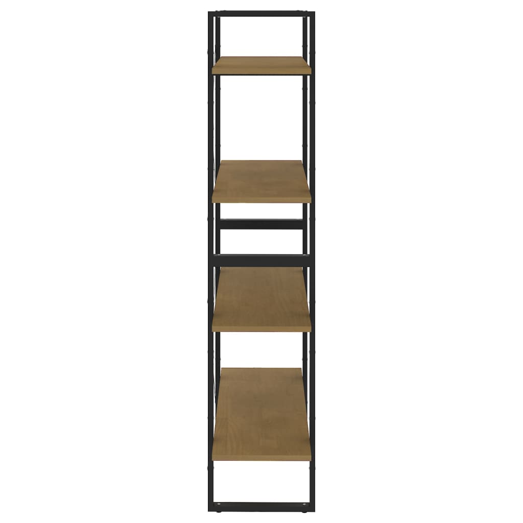 vidaXL Libreria a 4 Ripiani 80x30x140 cm in Legno Massello di Pino VIDAXL