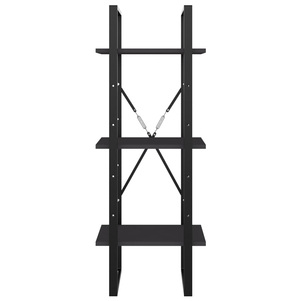 vidaXL Libreria a 3 Ripiani Grigia 40x30x105 cm in Legno Multistrato