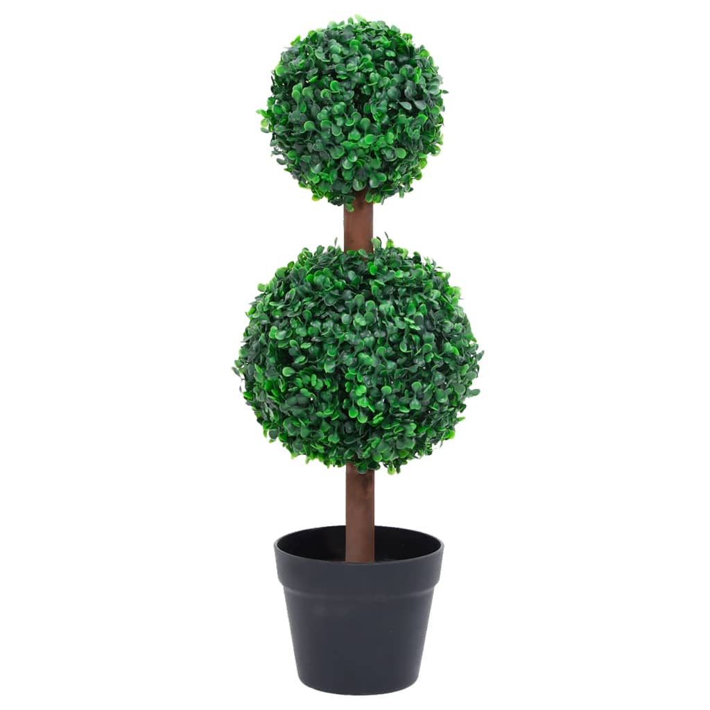 vidaXL Pianta di Bosso Artificiale a Sfera con Vaso Verde 60 cm