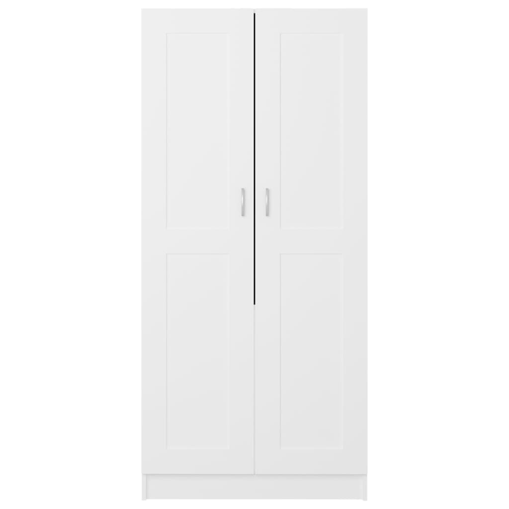 vidaXL Armadio Bianco 82,5x51,5x180 cm in Legno Multistrato