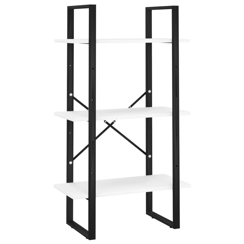 vidaXL Libreria a 5 Ripiani Bianca 60x30x175 cm in Legno Multistrato