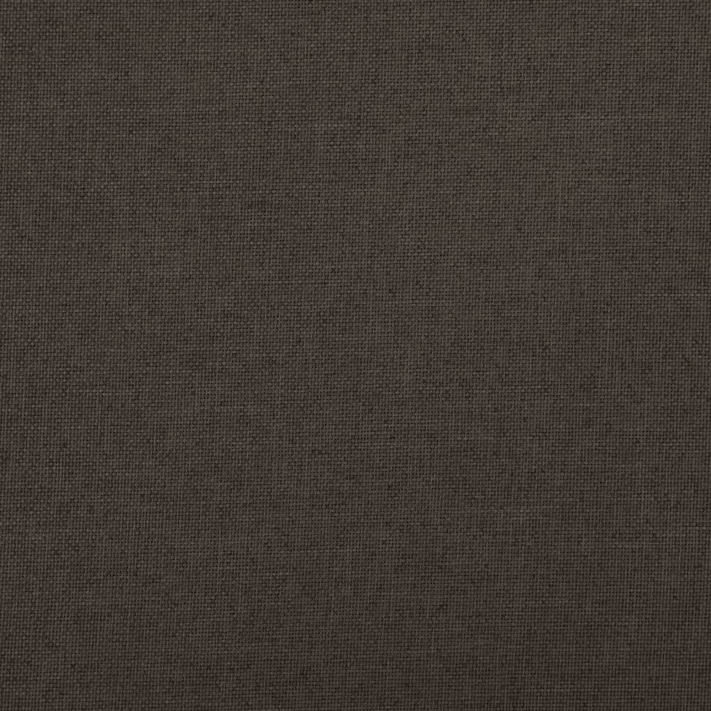vidaXL Cassapanca Pieghevole Marrone Scuro 76x38x38 cm in Simil Lino