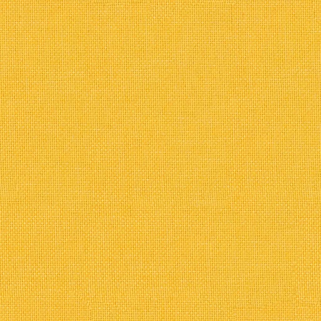 vidaXL Sgabello Giallo Senape 60x60x36 cm in Tessuto e Similpelle