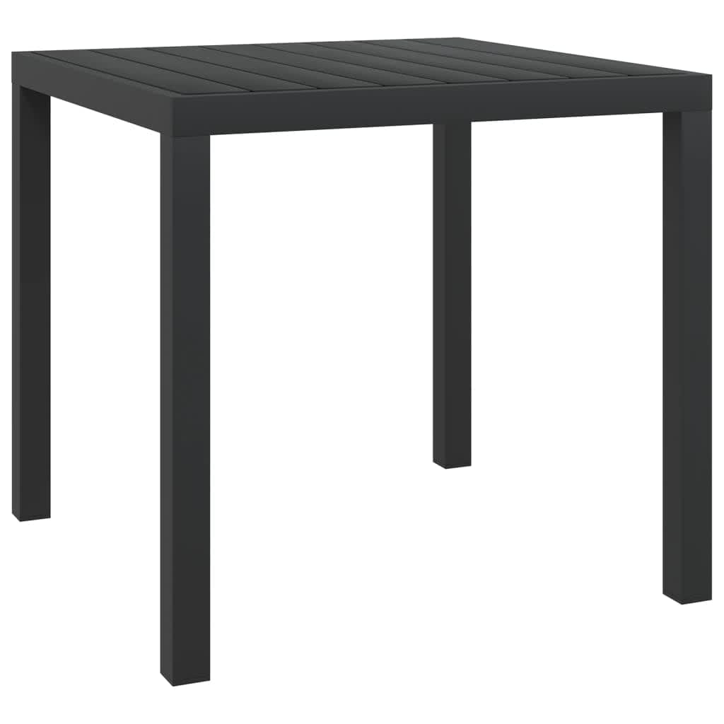 vidaXL Set da Pranzo per Giardino 5 pz con Cuscini Polyrattan Nero