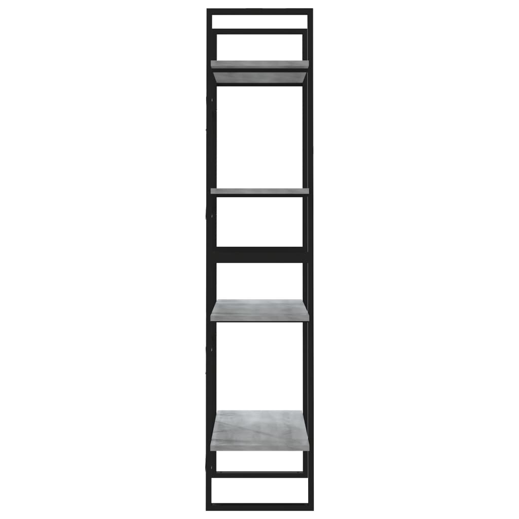vidaXL Libreria 4 Ripiani Grigio Sonoma 60x30x140 cm Legno Multistrato VIDAXL