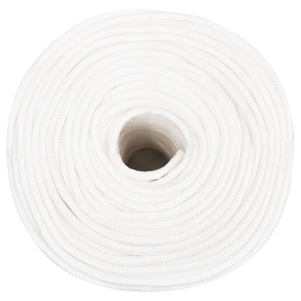 vidaXL Corda per barca Completamente Bianca 8 mm 25 m in Polipropilene