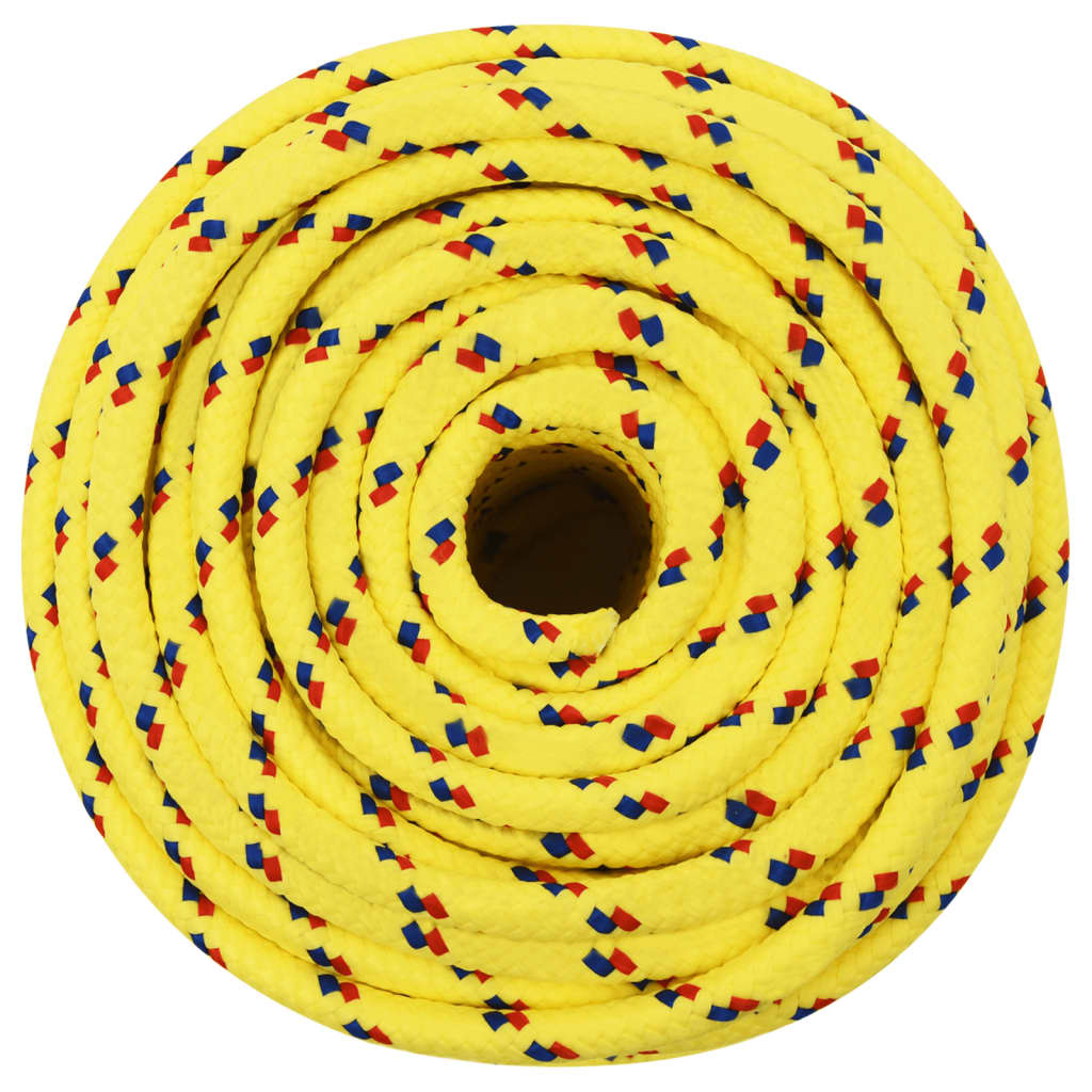 vidaXL Corda per barca Gialla 12 mm 100 m in Polipropilene