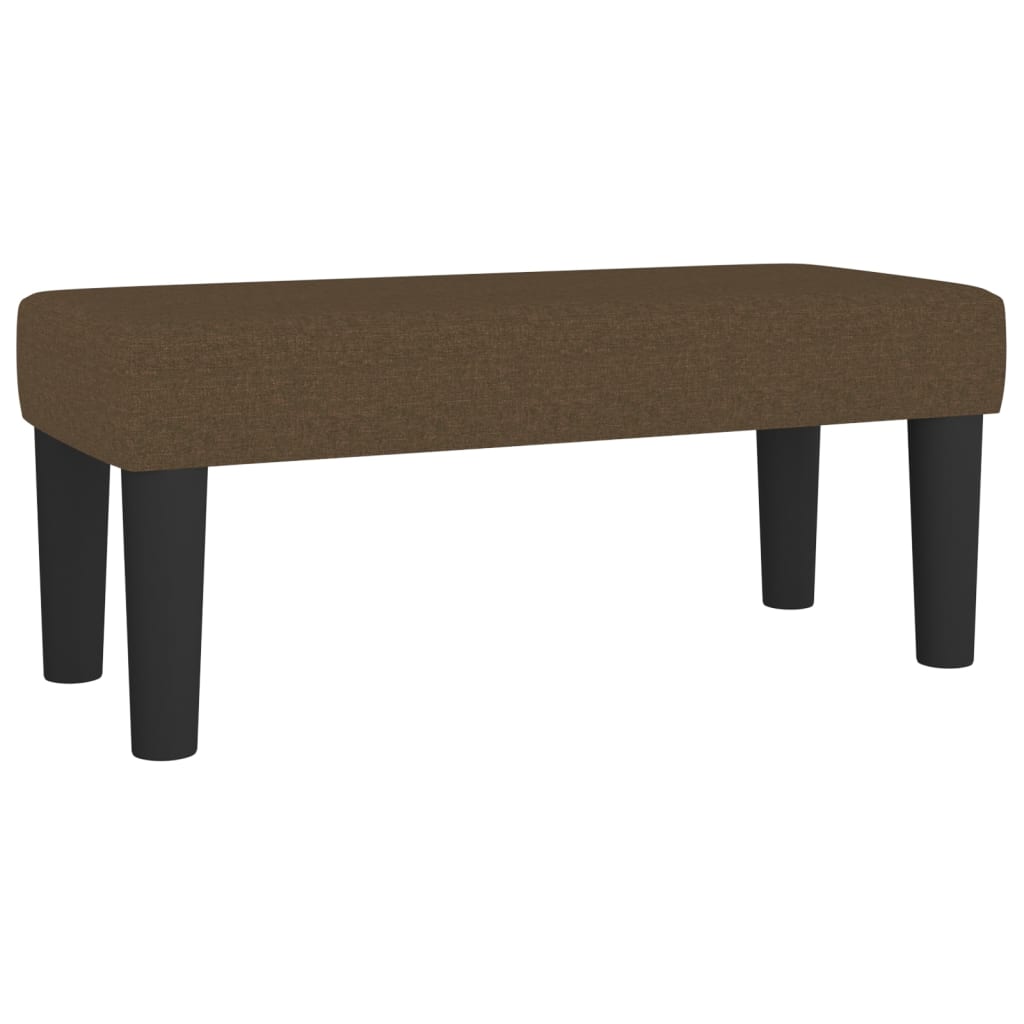 vidaXL Panca Marrone Scuro 70x30x30 cm in Tessuto