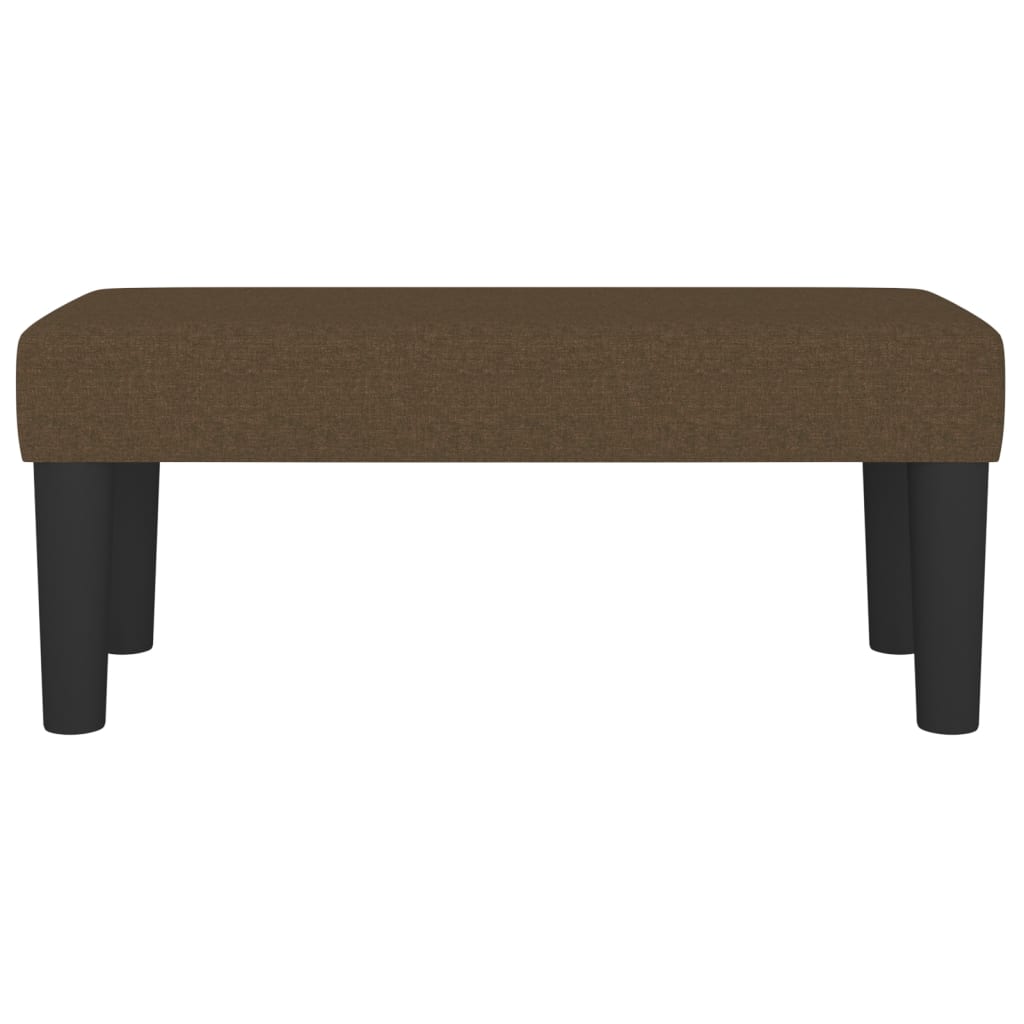 vidaXL Panca Marrone Scuro 70x30x30 cm in Tessuto