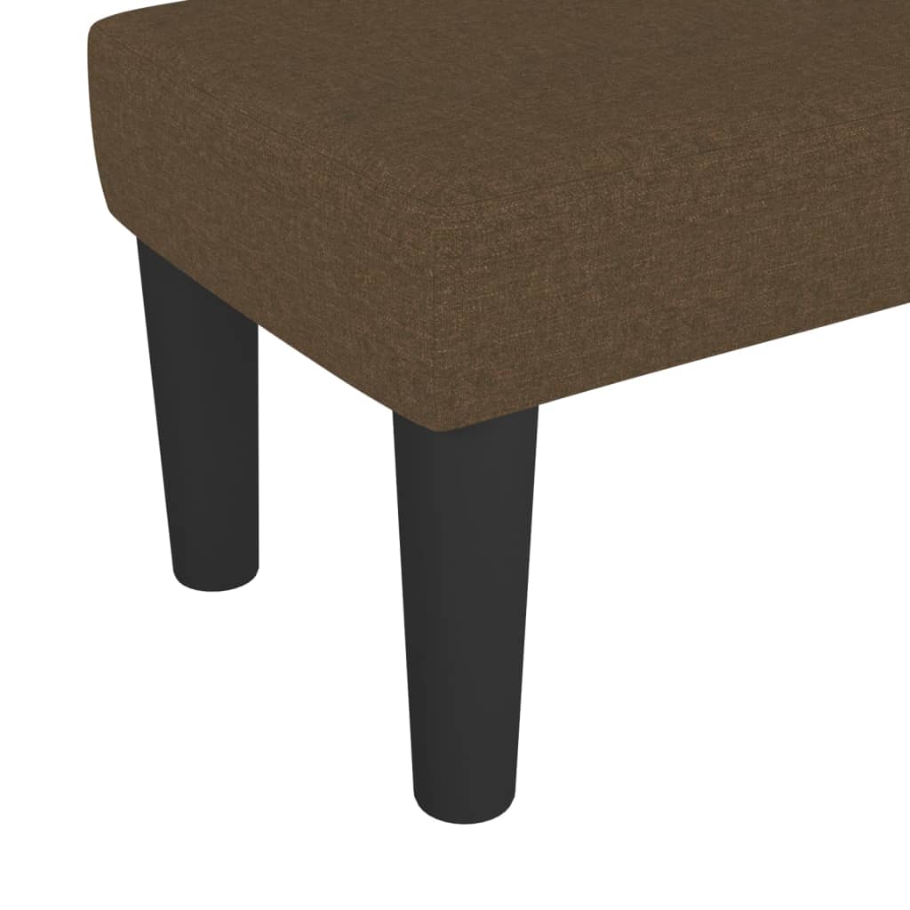 vidaXL Panca Marrone Scuro 70x30x30 cm in Tessuto