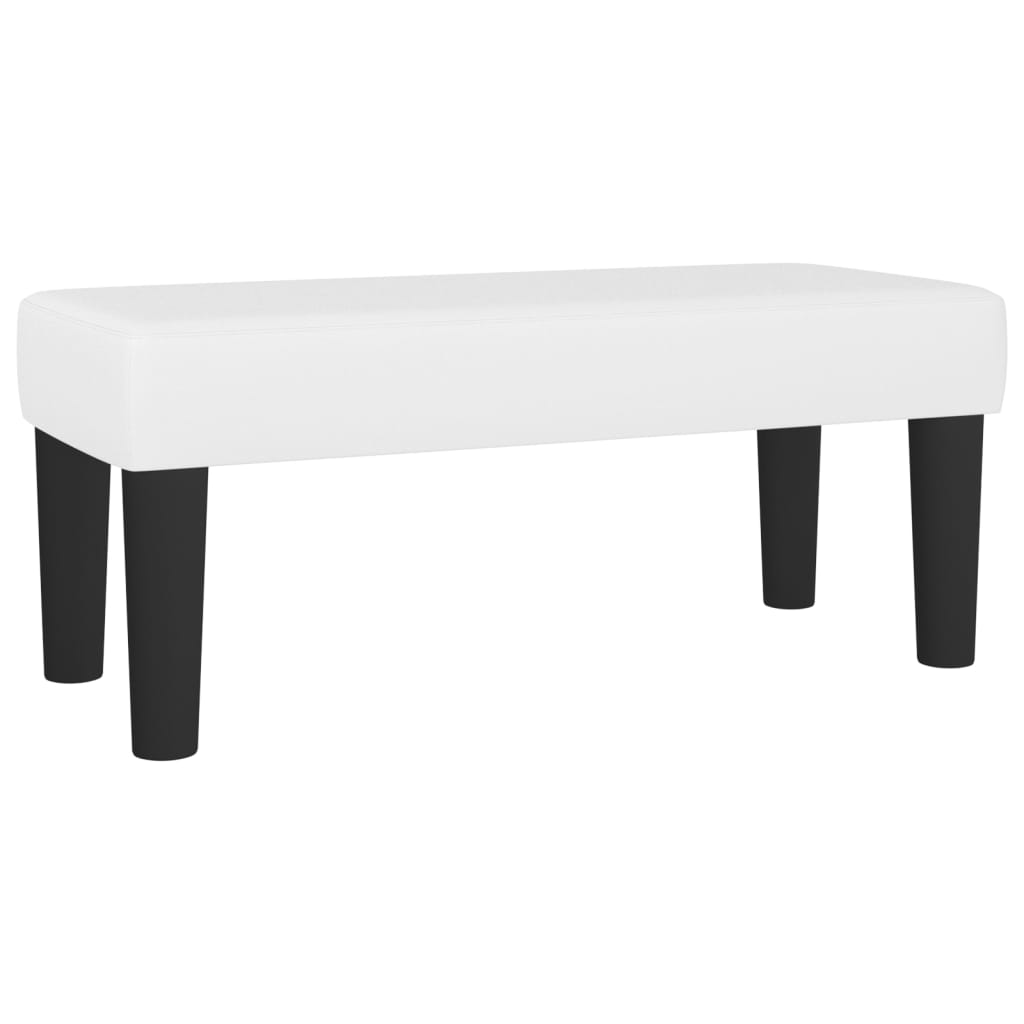 vidaXL Panca Bianca 70x30x30 cm in Similpelle