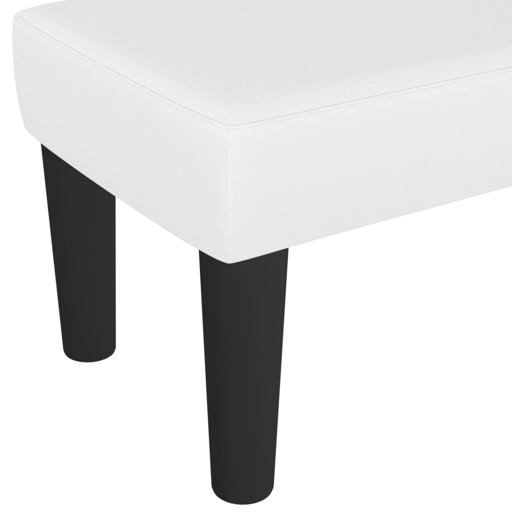 vidaXL Panca Bianca 70x30x30 cm in Similpelle