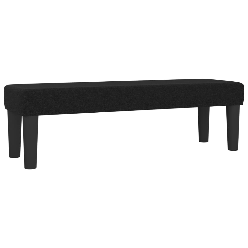 vidaXL Panca Nera 100x30x30 cm in Tessuto