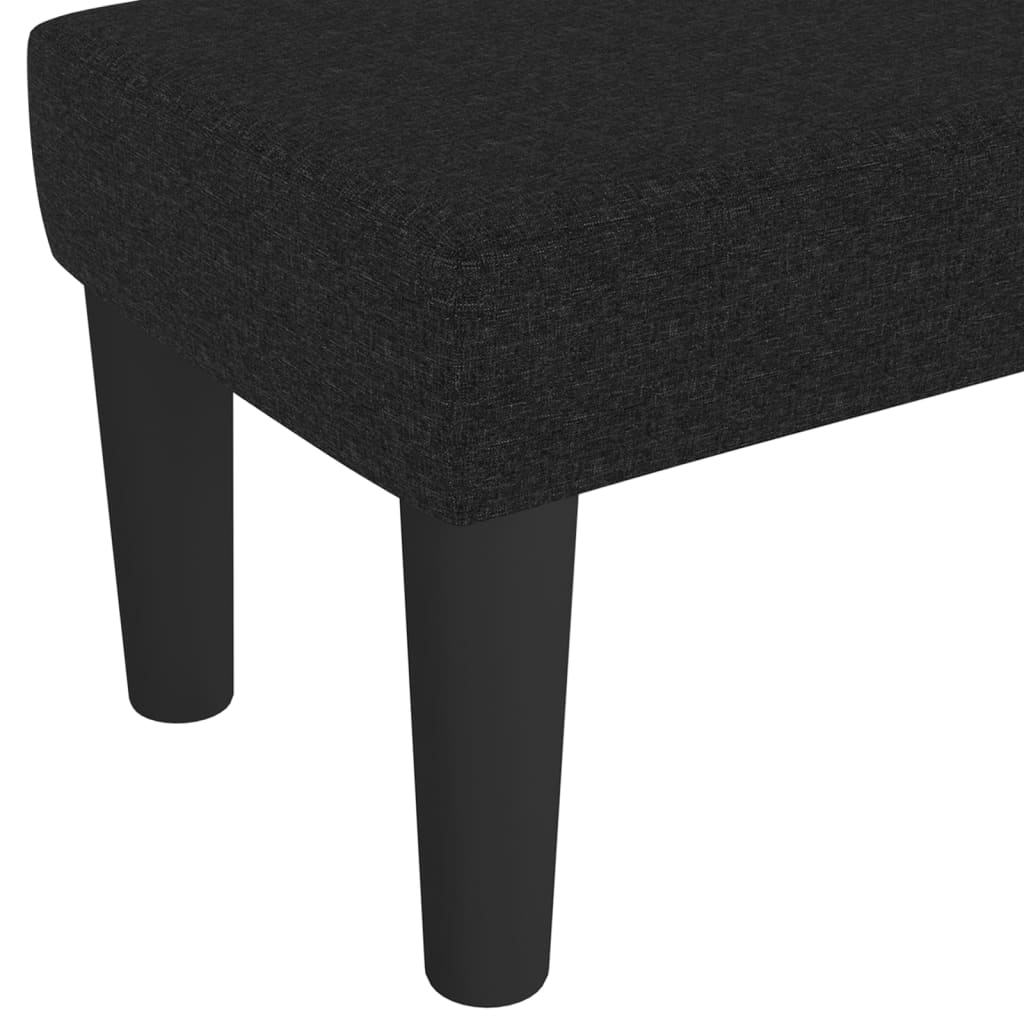 vidaXL Panca Nera 100x30x30 cm in Tessuto