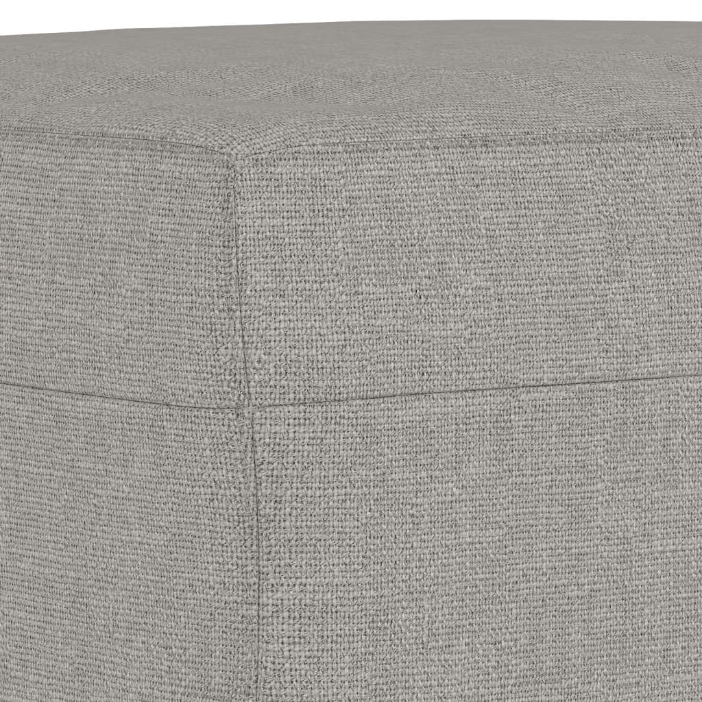 vidaXL Poggiapiedi Grigio Chiaro 60x50x41 cm in Tessuto
