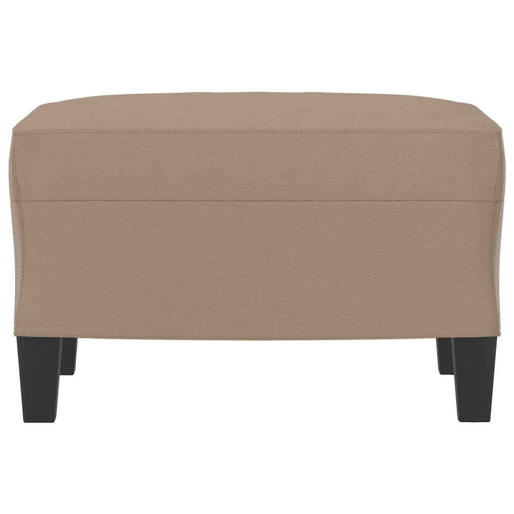 vidaXL Poggiapiedi Cappuccino 60x50x41 cm in Similpelle