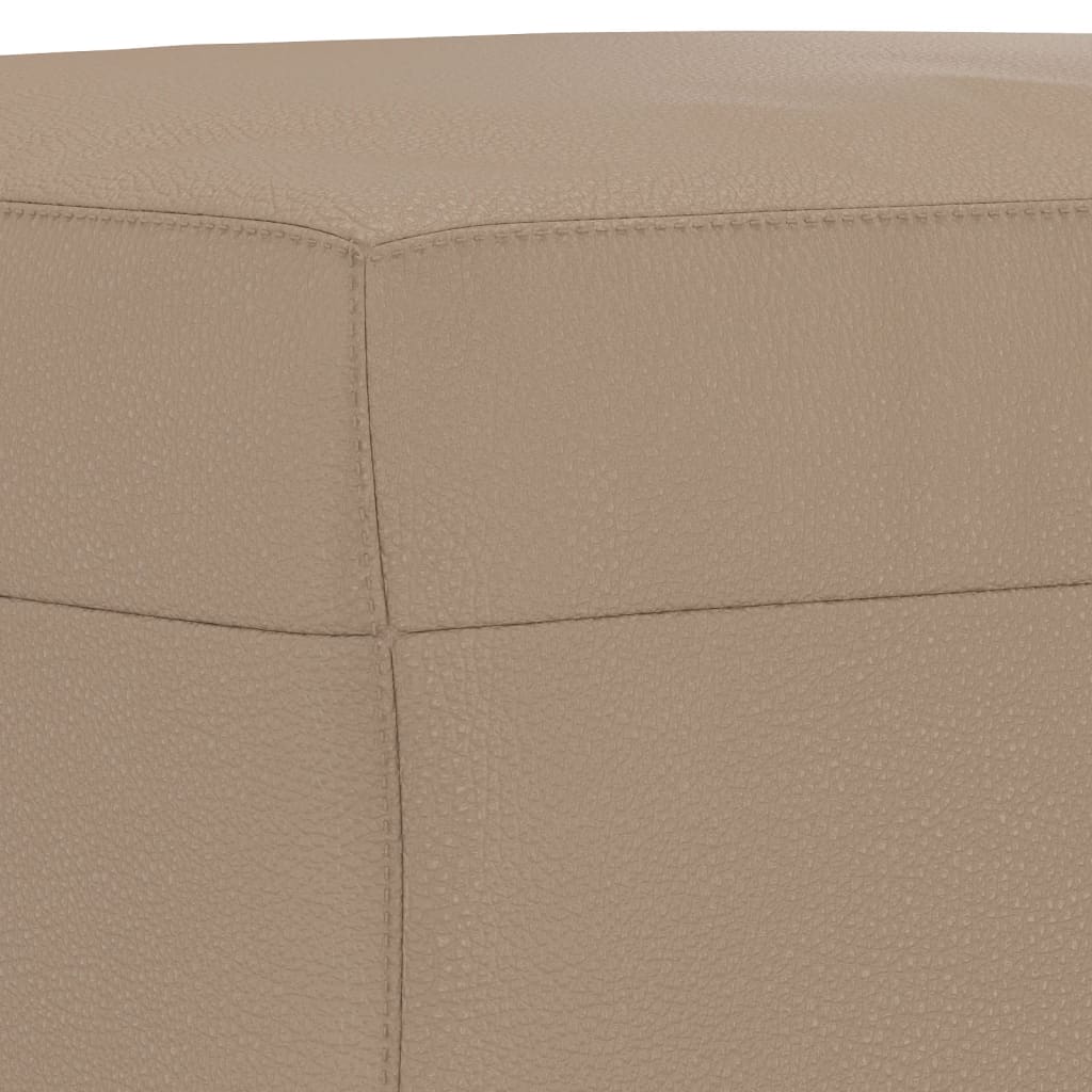 vidaXL Poggiapiedi Cappuccino 60x50x41 cm in Similpelle