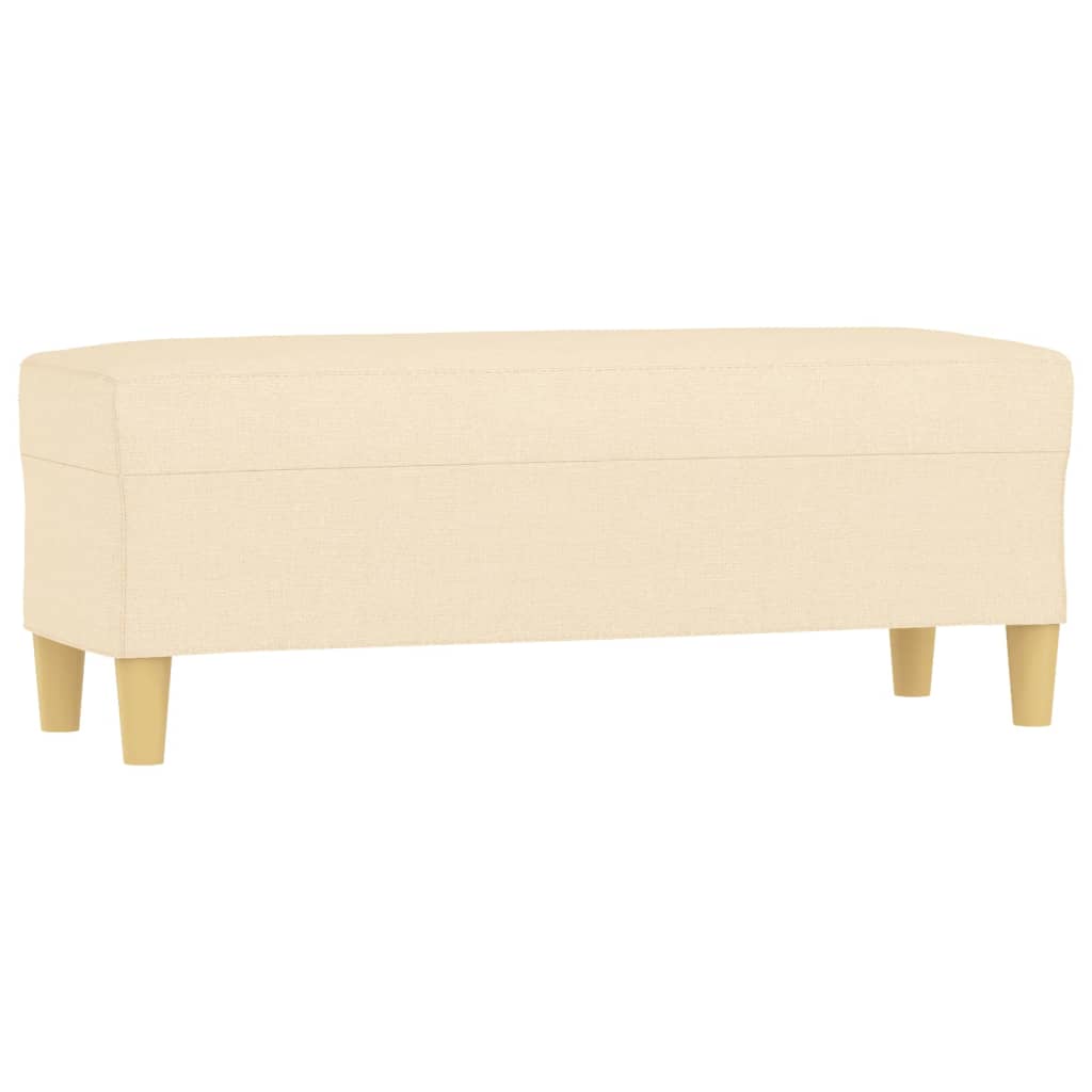 vidaXL Panca Crema 100x35x41 cm in Tessuto
