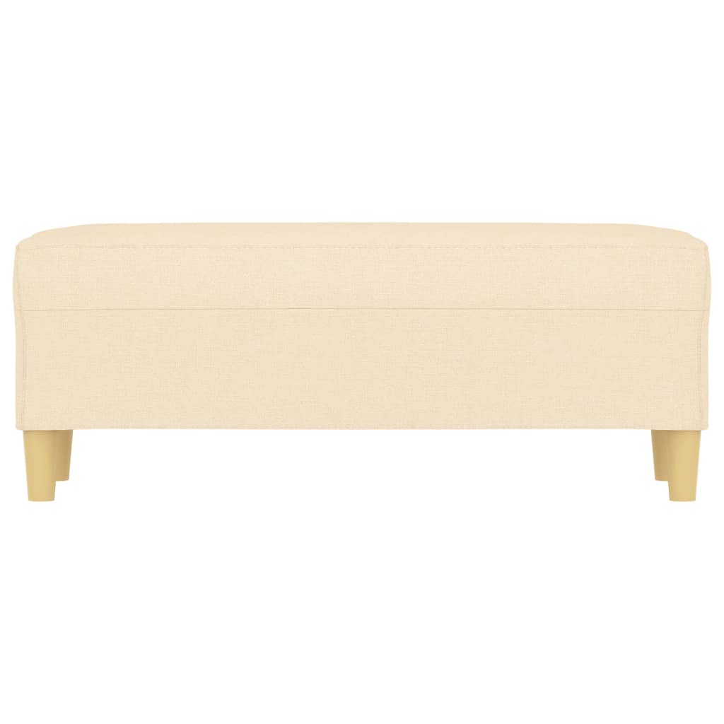vidaXL Panca Crema 100x35x41 cm in Tessuto