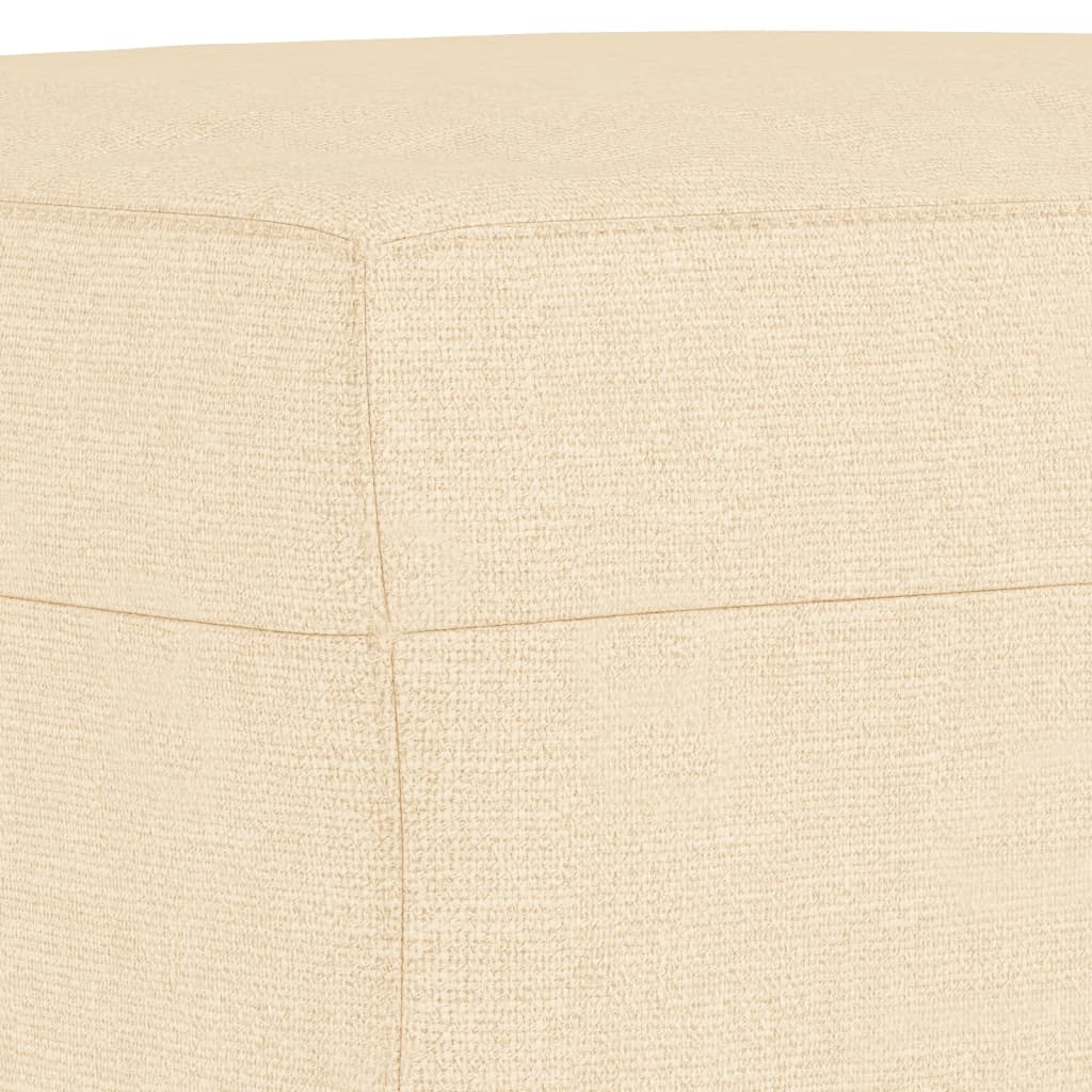 vidaXL Panca Crema 100x35x41 cm in Tessuto