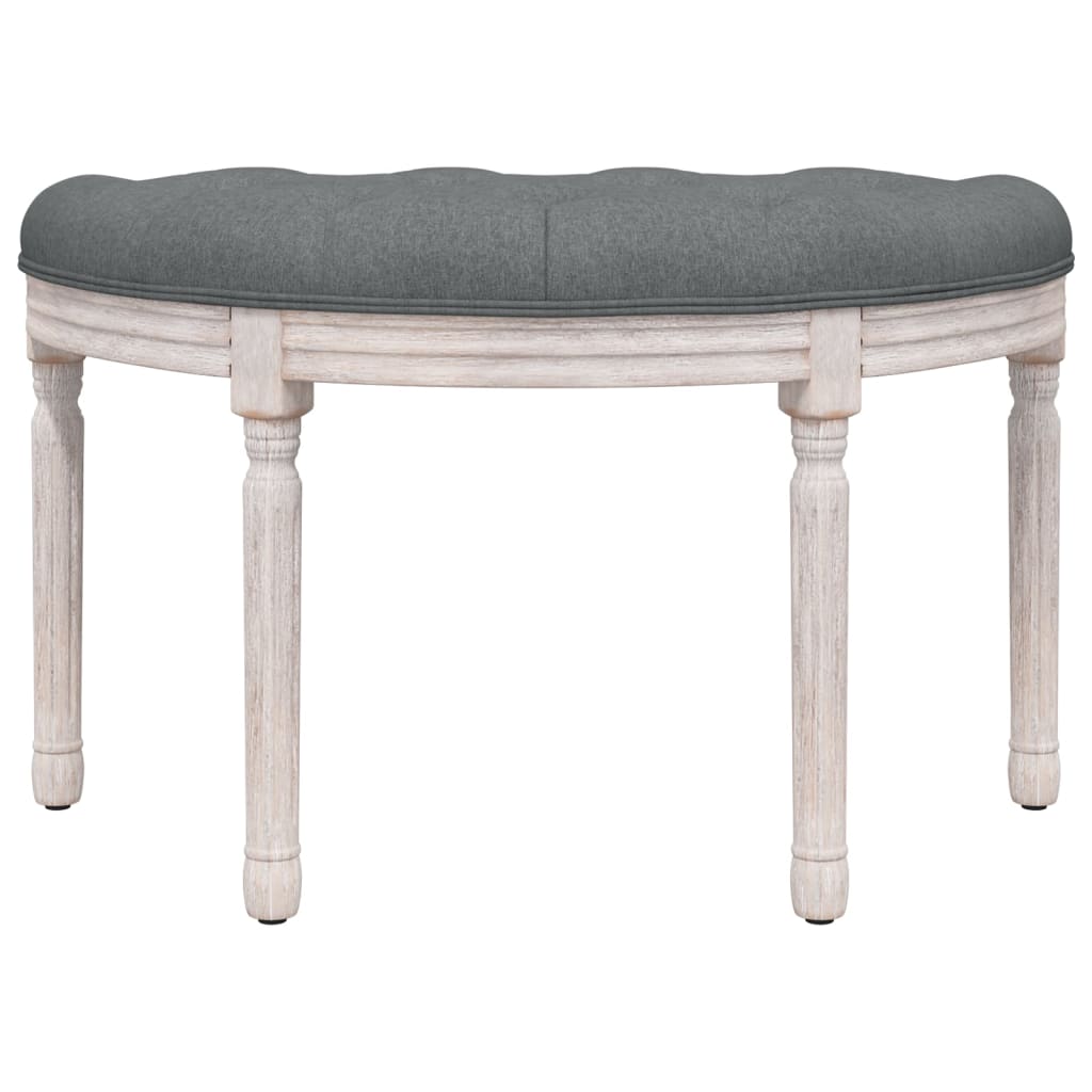 vidaXL Panca Grigio Scuro 81,5x41x49 cm in Tessuto