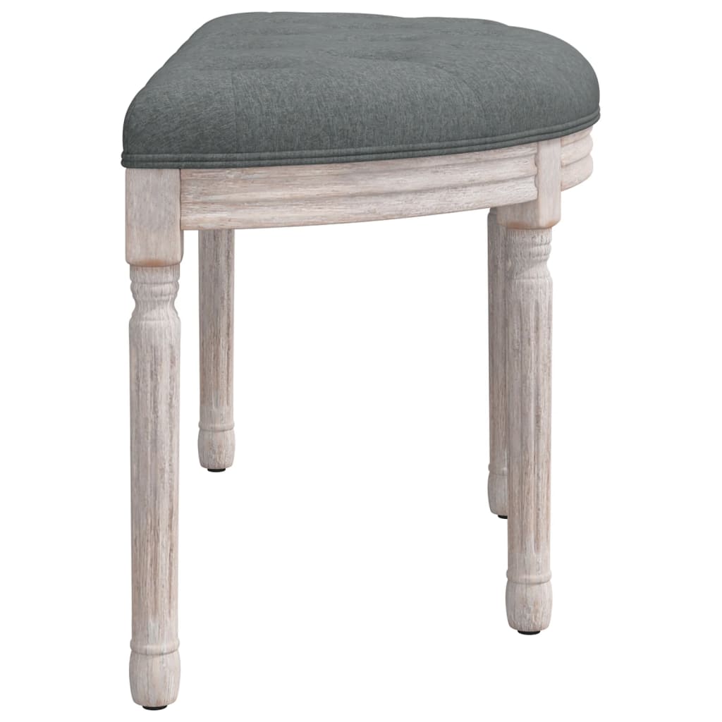 vidaXL Panca Grigio Scuro 81,5x41x49 cm in Tessuto