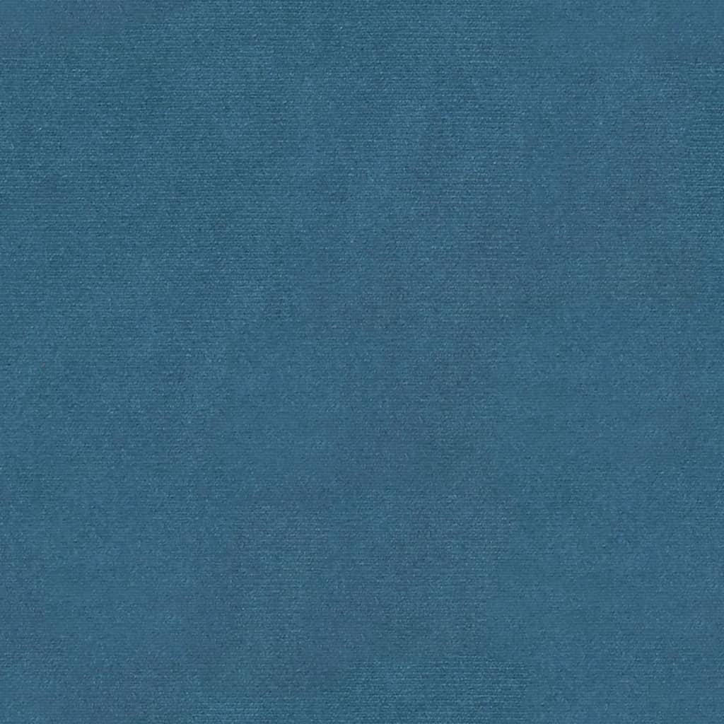 vidaXL Sgabello Portaoggetti Blu 110x45x49 cm in Velluto