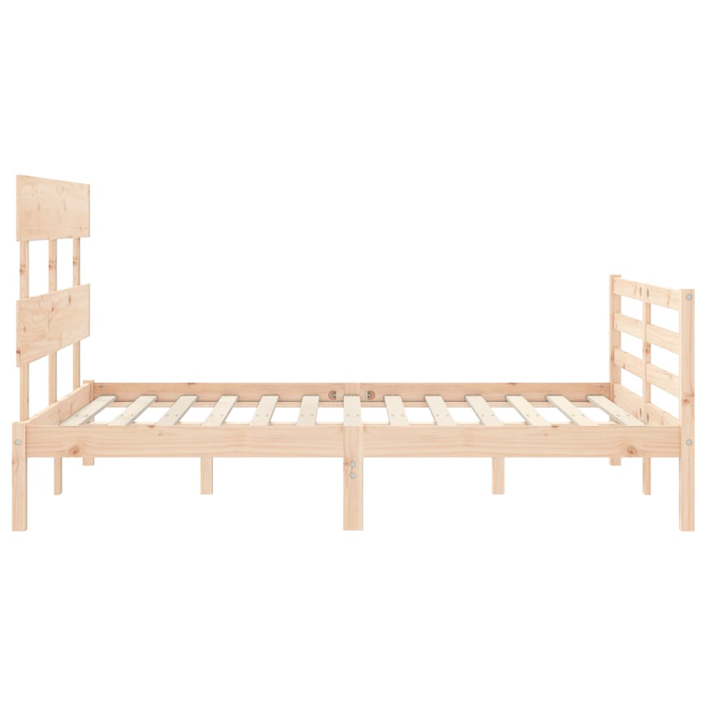vidaXL Giroletto con Testiera 140x190 cm in Legno Massello