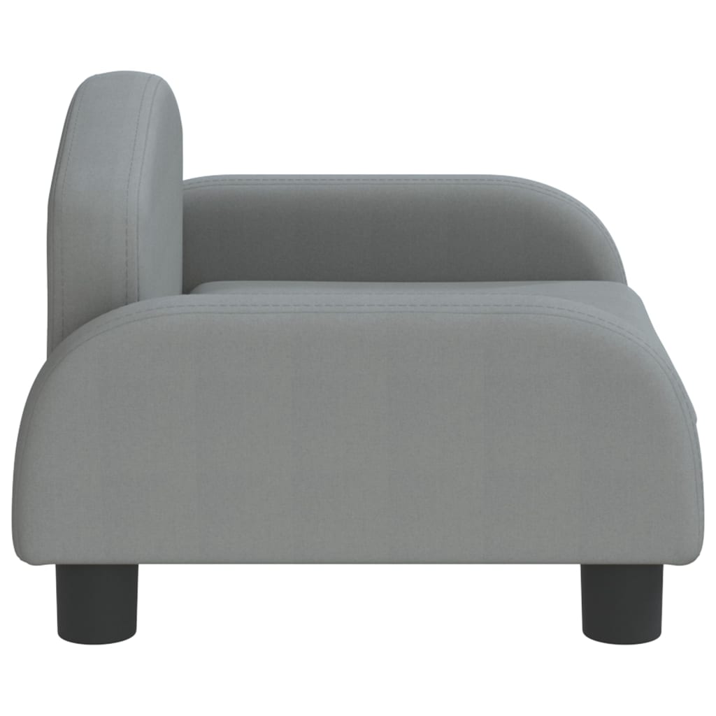 vidaXL Divano per Bambini Grigio Chiaro 50x40x30 cm in Tessuto