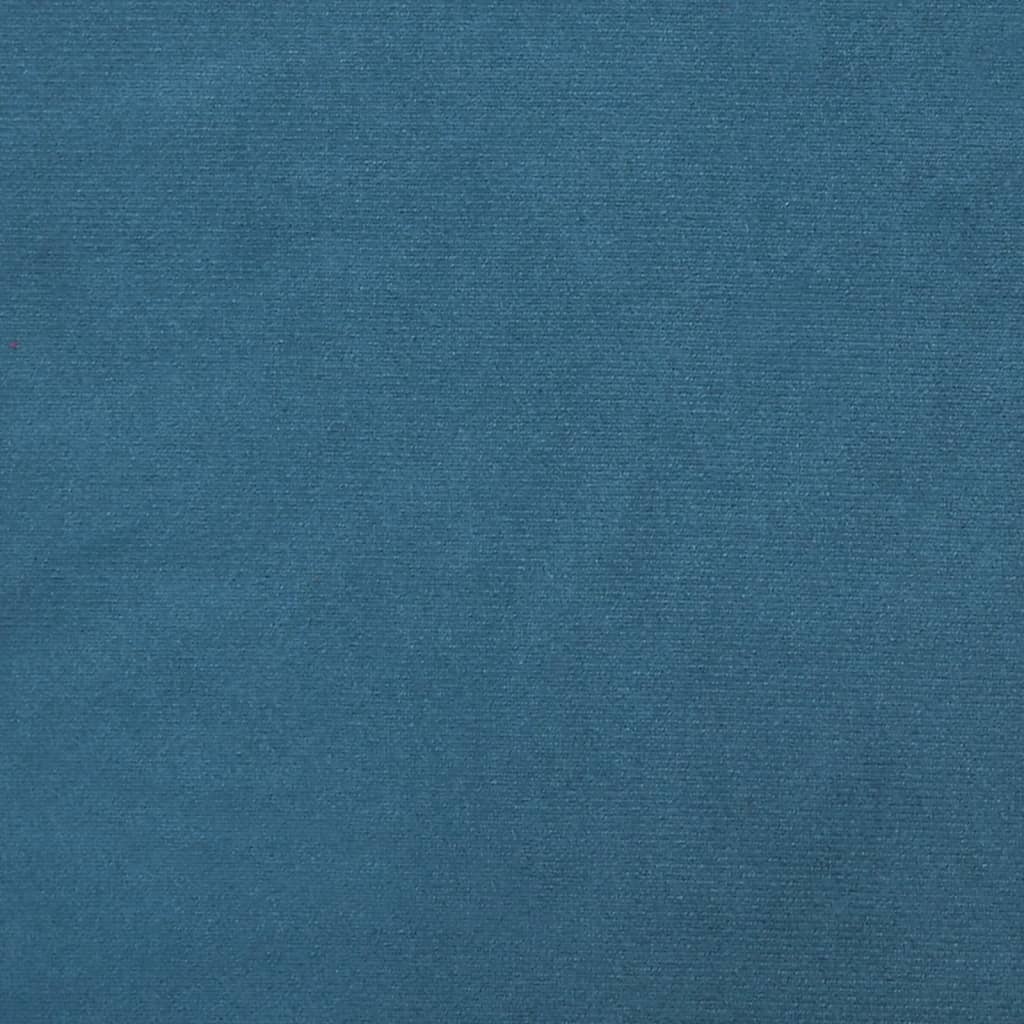 vidaXL Divano Letto Estraibile con Cassetti Blu 80x200 cm in Velluto