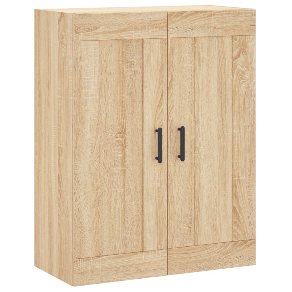vidaXL Armadietti a Parete 2 pz Rovere Sonoma in Legno Multistrato