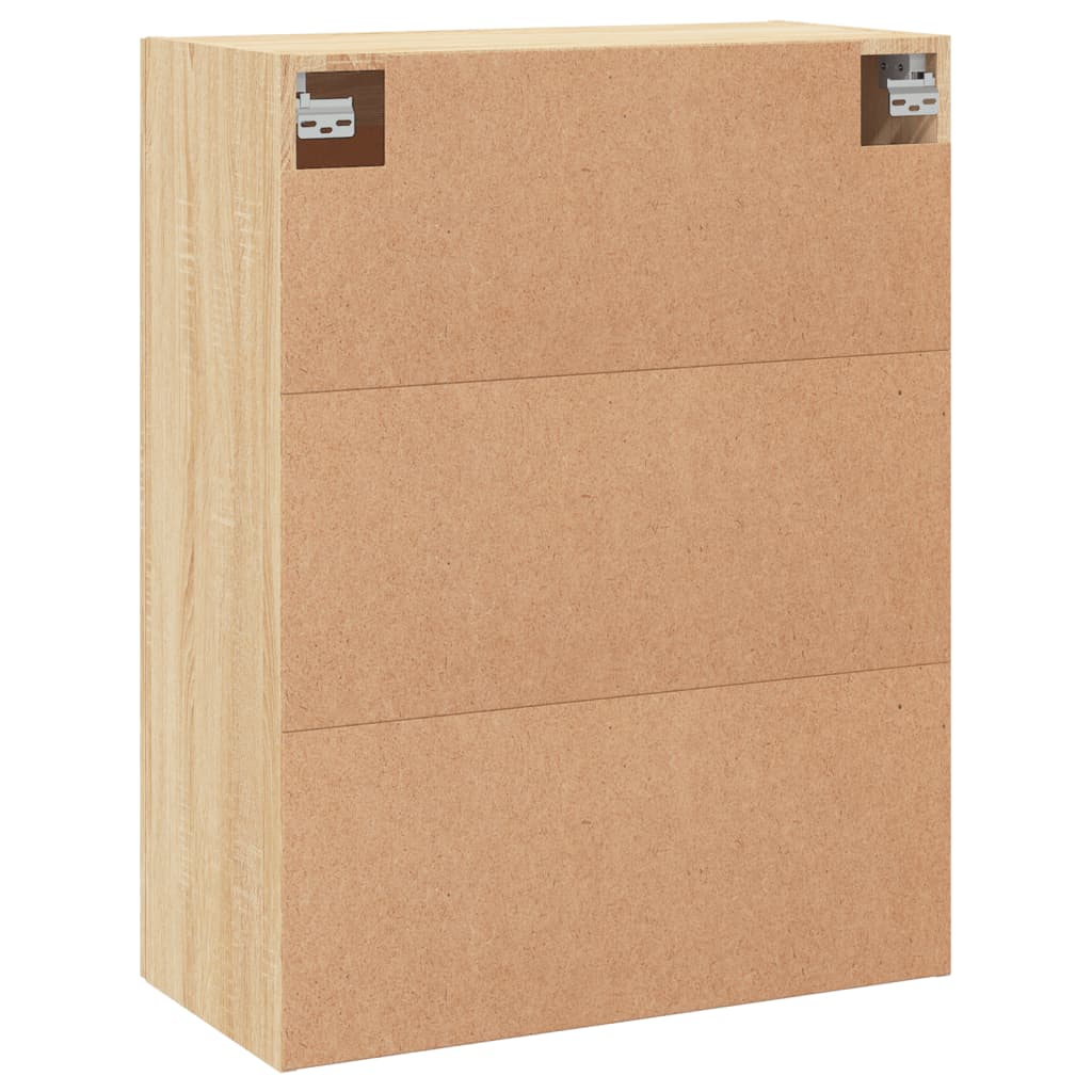 vidaXL Armadietti a Parete 2 pz Rovere Sonoma in Legno Multistrato