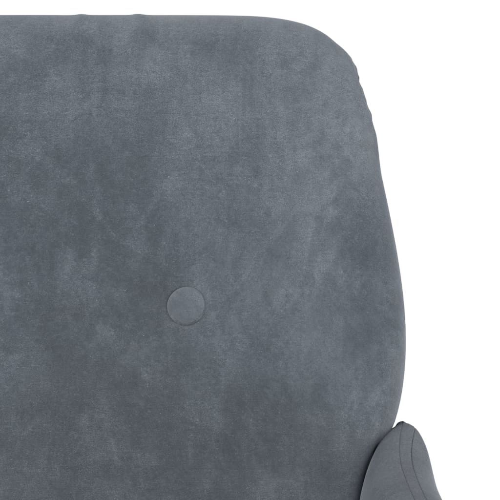 vidaXL Panca Grigio Scuro 108x79x79 cm in Velluto