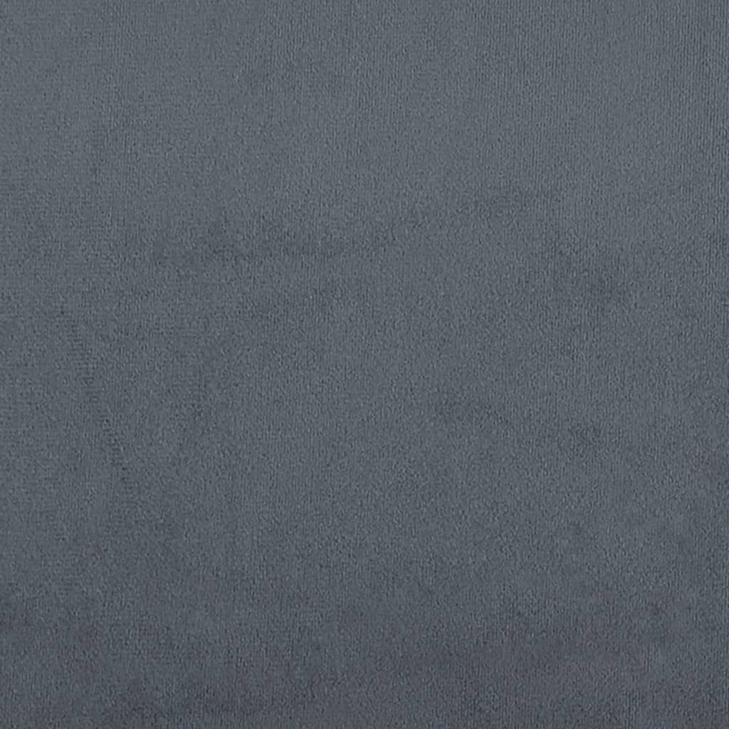 vidaXL Panca Grigio Scuro 108x79x79 cm in Velluto