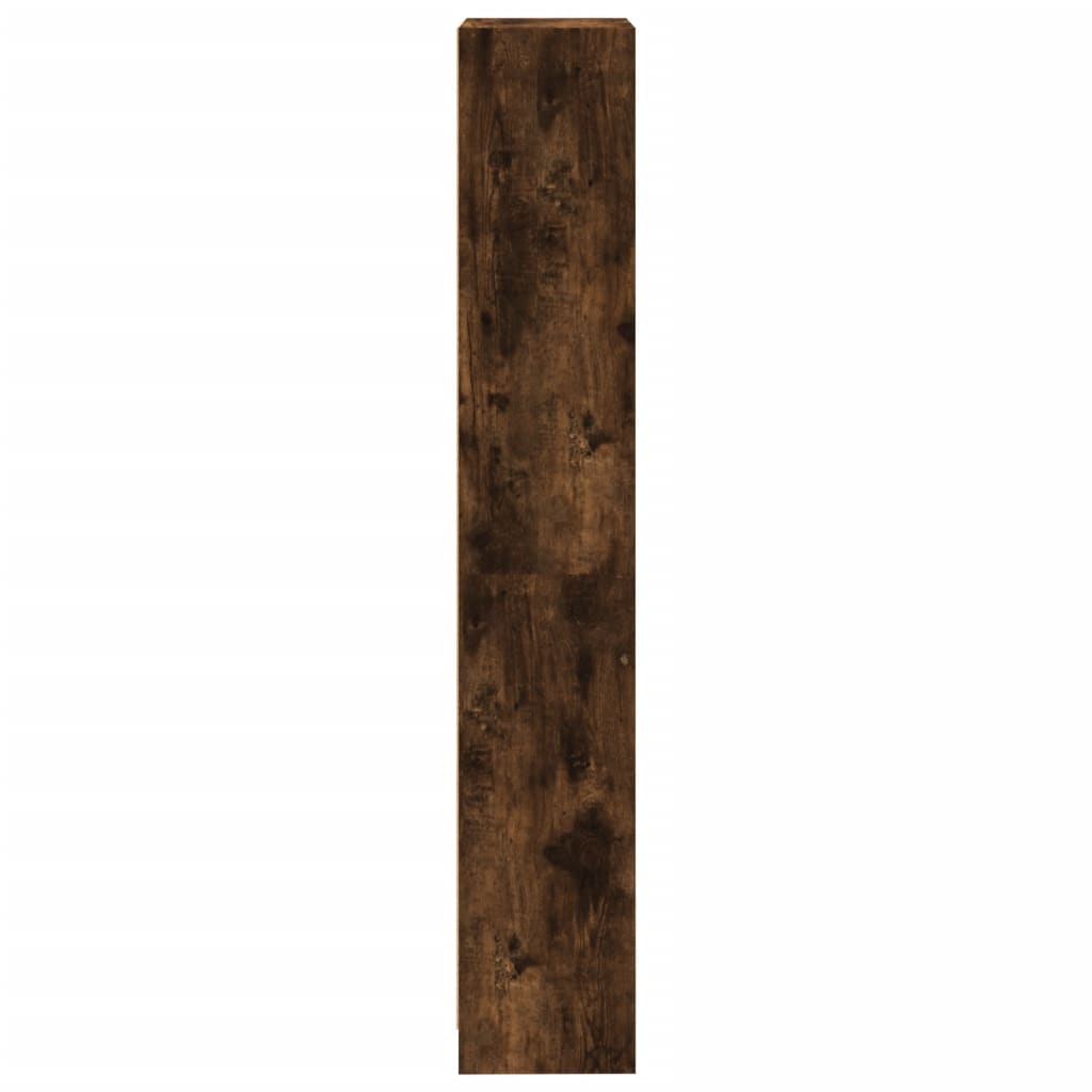 vidaXL Libreria a 4 Ripiani Rovere Fumo 40x24x143 cm Legno Multistrato VIDAXL